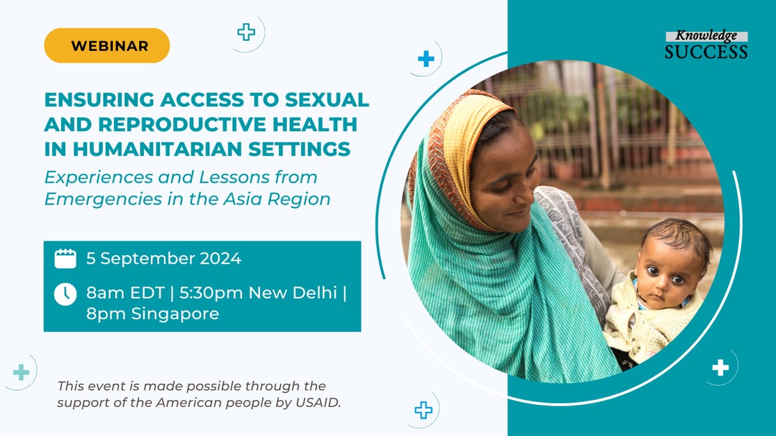 Webinar - SRH in Humanitarian Settings in Asia